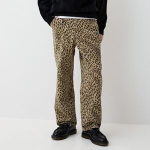 Korean Brand HERTZ Leopard Carpenter Pants Sand